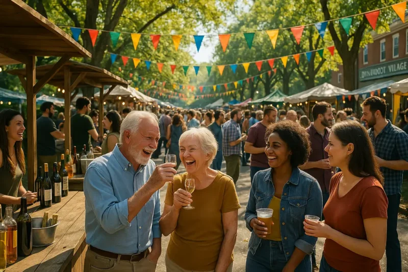Sips Around the Village Builds Business Ties