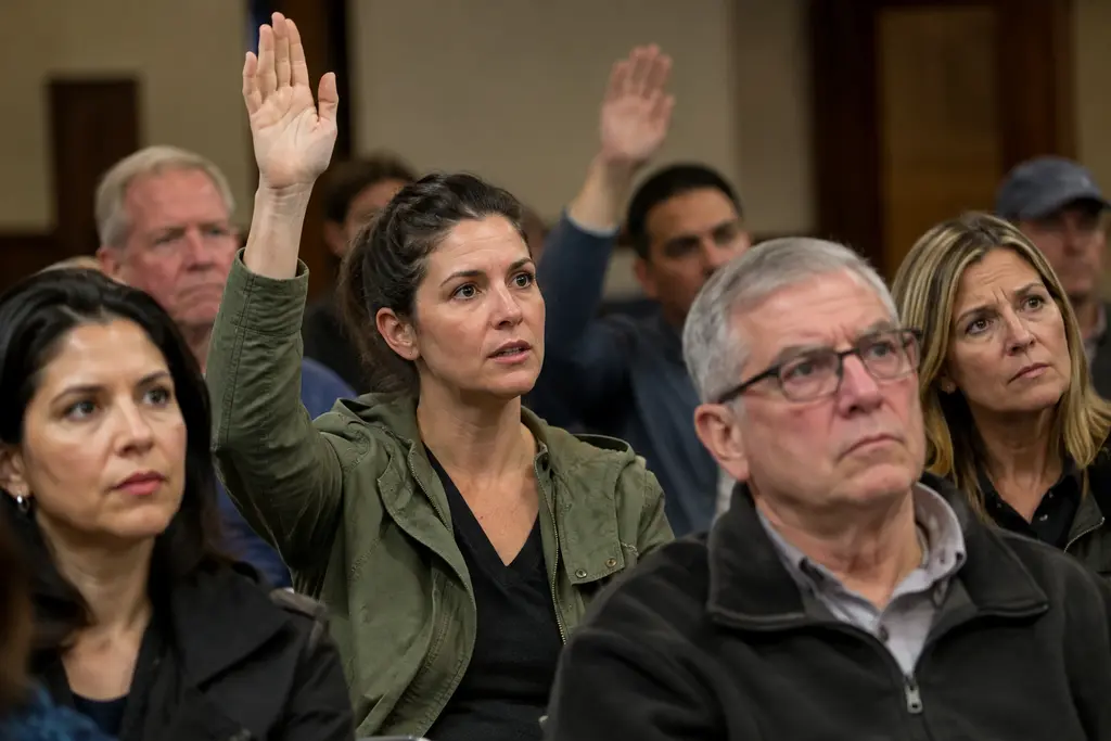 Broward data center moratorium discussion at a county government meeting room